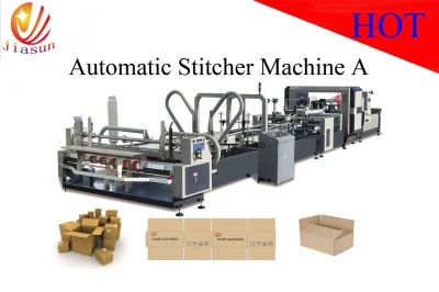 High Precision Automatic B Flute Carton Folder Gluer and Stitcher