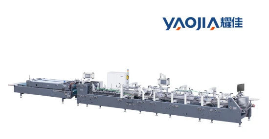 Yaojia Folder Gluer Paper Envelope Express Box Forming Folding Gluing Machine