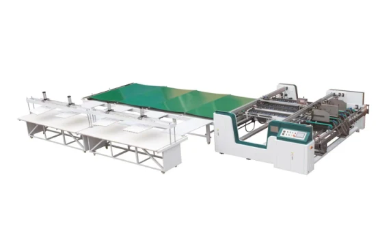 Semi Automatic Two Piece Double Piece Folder Gluing Folder Gluer Ab Gluer Ab Folder Gluer for Table