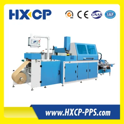 Automatic Hardcover Book Packaging Machine with Kraft Paper Notebook Wrapping Machinery with Labels Station (HXCP M13)