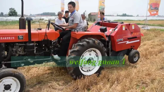 Factory Direct Sales Agriculture Products Pine Wheat Bundling Equipment Manufacturer New 870f Round Hay Bales Square Mini Roll Baler Machine